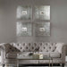 Historical Buildings Wall Art Champagne Silver Leaf And Light Brown Glaze-Mirrors/Pictures-Uttermost-Lighting Design Store
