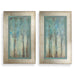 Whispering Wind Wall Art Silver Leaf w/Heavy Champagne-Mirrors/Pictures-Uttermost-Lighting Design Store