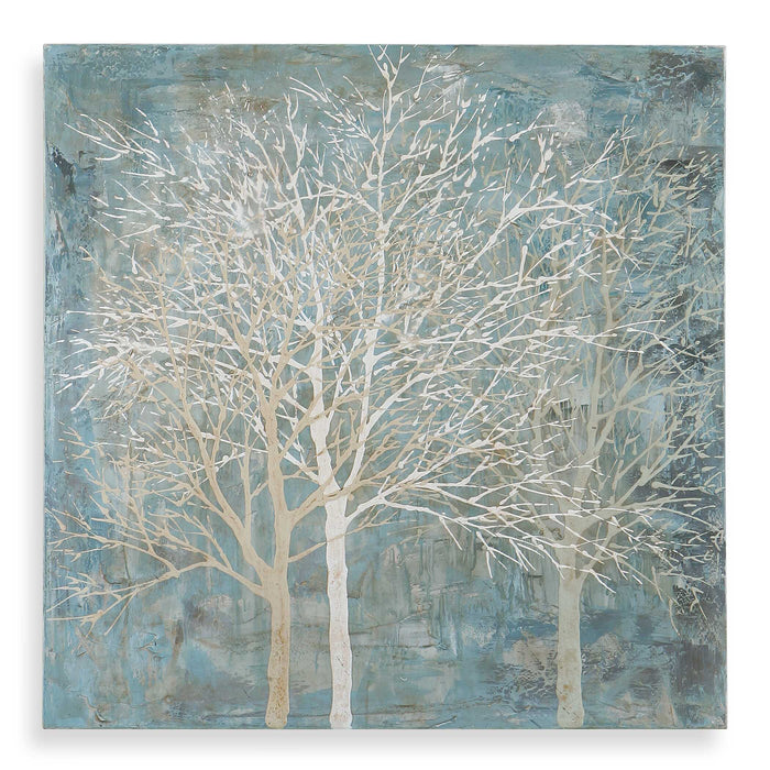 Muted Silhouette Wall Art Frameless On Canvas-Mirrors/Pictures-Uttermost-Lighting Design Store