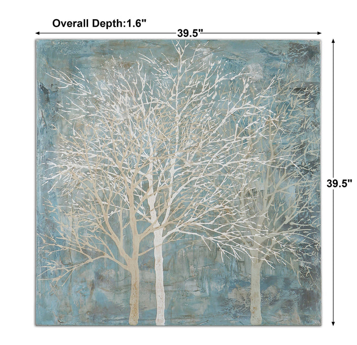 Muted Silhouette Wall Art Frameless On Canvas-Mirrors/Pictures-Uttermost-Lighting Design Store