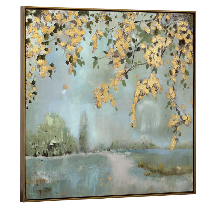 Peaceful Wall Art Hand Painted Canvas-Mirrors/Pictures-Uttermost-Lighting Design Store