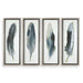 Feathered Beauty Wall Art Silver Leaf-Mirrors/Pictures-Uttermost-Lighting Design Store