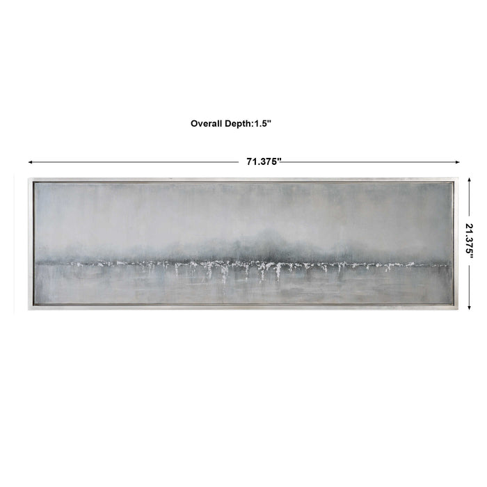 Tides Edge Wall Art Hand Painted Canvas-Mirrors/Pictures-Uttermost-Lighting Design Store