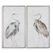 Summer Birds Wall Art Hand Painted Canvas-Mirrors/Pictures-Uttermost-Lighting Design Store