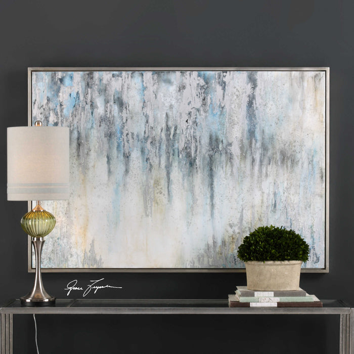 Overcast Wall Art Hand Painted Canvas-Mirrors/Pictures-Uttermost-Lighting Design Store