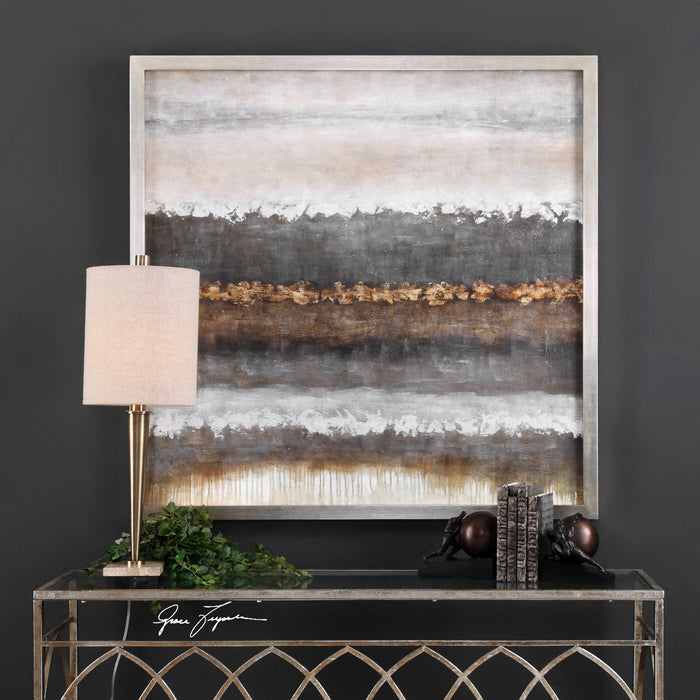 Layers Wall Art Hand Painted Canvas-Mirrors/Pictures-Uttermost-Lighting Design Store