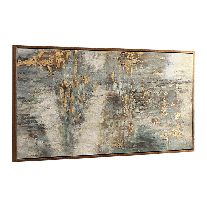 Behind The Falls Wall Art Antique Copper Bronze-Mirrors/Pictures-Uttermost-Lighting Design Store