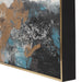 Crashing Waves Wall Art, S/3 Gold w/Black-Mirrors/Pictures-Uttermost-Lighting Design Store