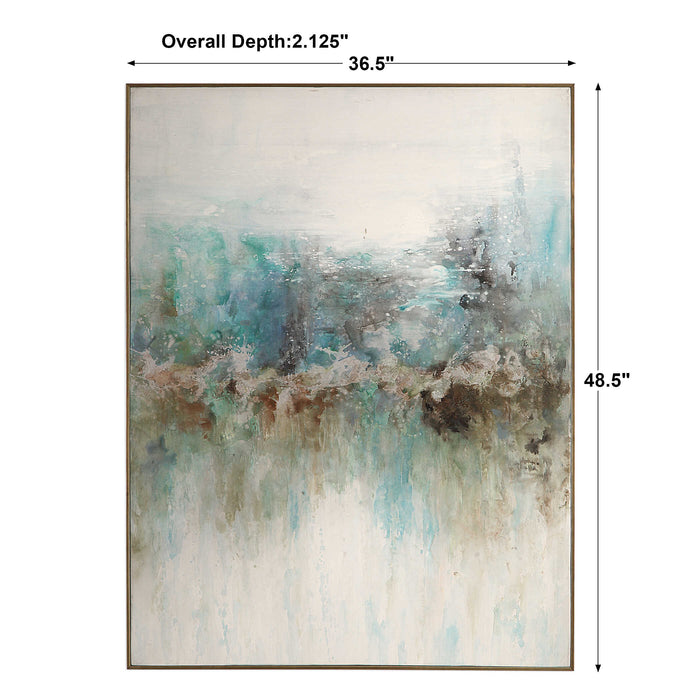 Mountain Top Wall Art Gold-Mirrors/Pictures-Uttermost-Lighting Design Store