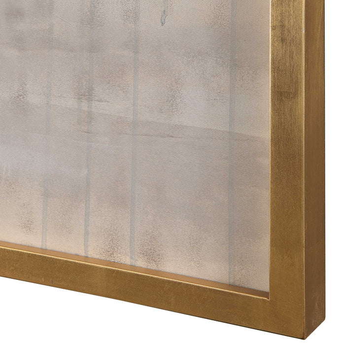 Regatta Wall Art Silver And Gold Metallic Leaf-Mirrors/Pictures-Uttermost-Lighting Design Store