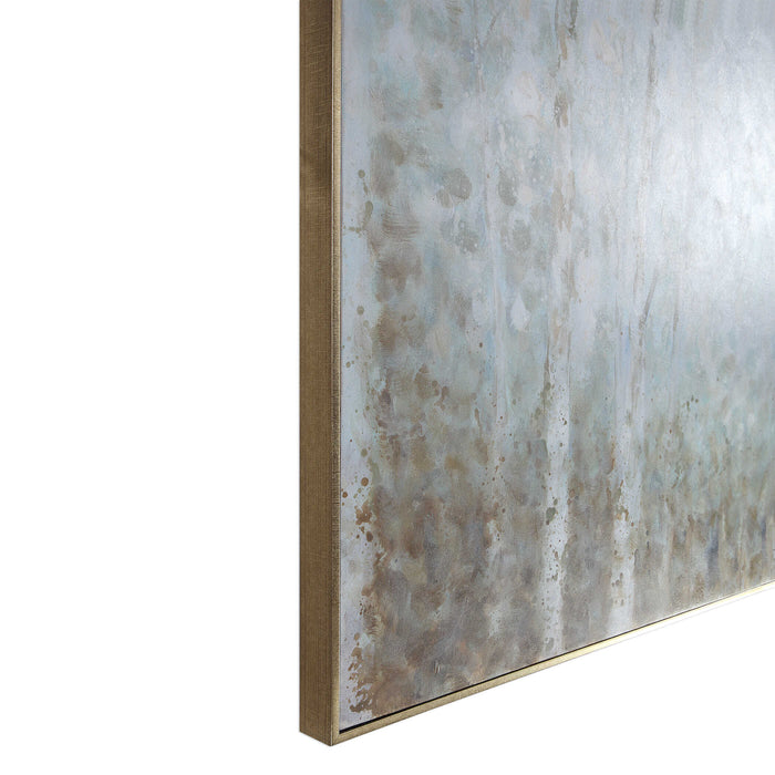 Cotton Woods Wall Art Antique Silver-Mirrors/Pictures-Uttermost-Lighting Design Store