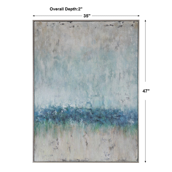 Tidal Wave Wall Art Silver-Mirrors/Pictures-Uttermost-Lighting Design Store