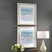 Sea Framed Prints, Set/2 Light Driftwood-Mirrors/Pictures-Uttermost-Lighting Design Store