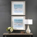 Sea Framed Prints, Set/2 Light Driftwood-Mirrors/Pictures-Uttermost-Lighting Design Store