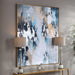 Stormy Hand Painted Canvas Gold Leaf-Mirrors/Pictures-Uttermost-Lighting Design Store