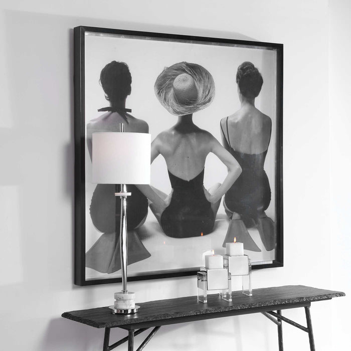 Ladies' Swimwear, 1959 Fashion Print Matte Black-Mirrors/Pictures-Uttermost-Lighting Design Store