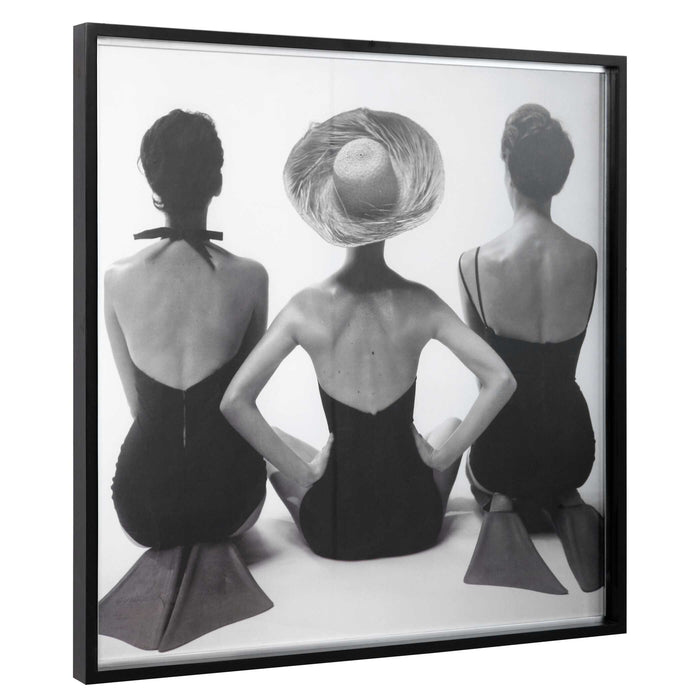 Ladies' Swimwear, 1959 Fashion Print Matte Black-Mirrors/Pictures-Uttermost-Lighting Design Store