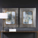 Gilded Whimsy Abstract Prints, S/2 Silver Leaf-Mirrors/Pictures-Uttermost-Lighting Design Store