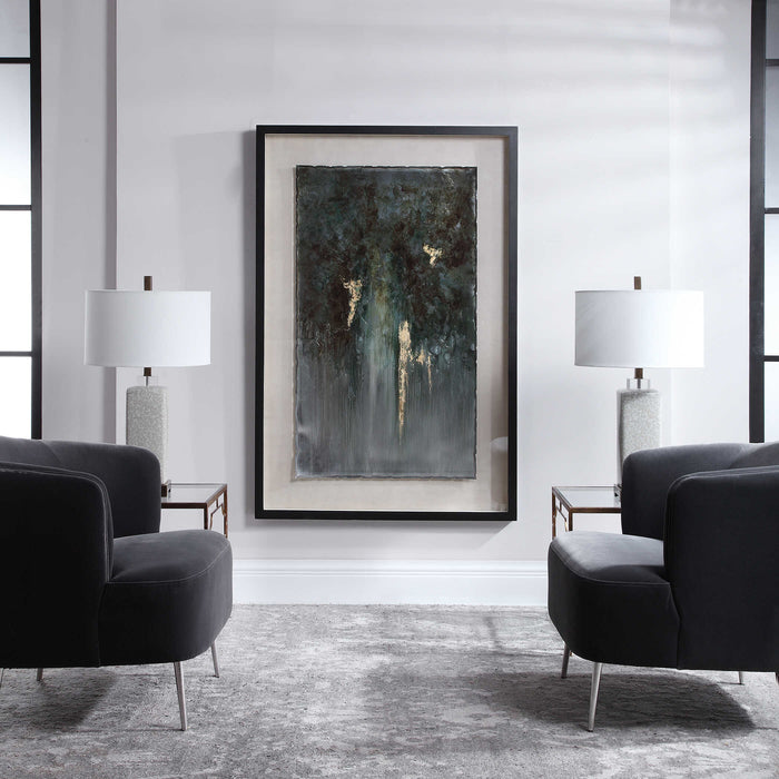 Rustic Patina Grande Abstract Art Matte Black-Mirrors/Pictures-Uttermost-Lighting Design Store