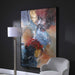 Summer Sunset Abstract Art Matte Black-Mirrors/Pictures-Uttermost-Lighting Design Store
