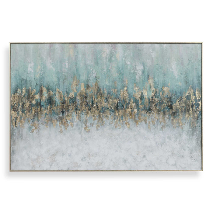 Divide Hand Painted Art Gold-Mirrors/Pictures-Uttermost-Lighting Design Store