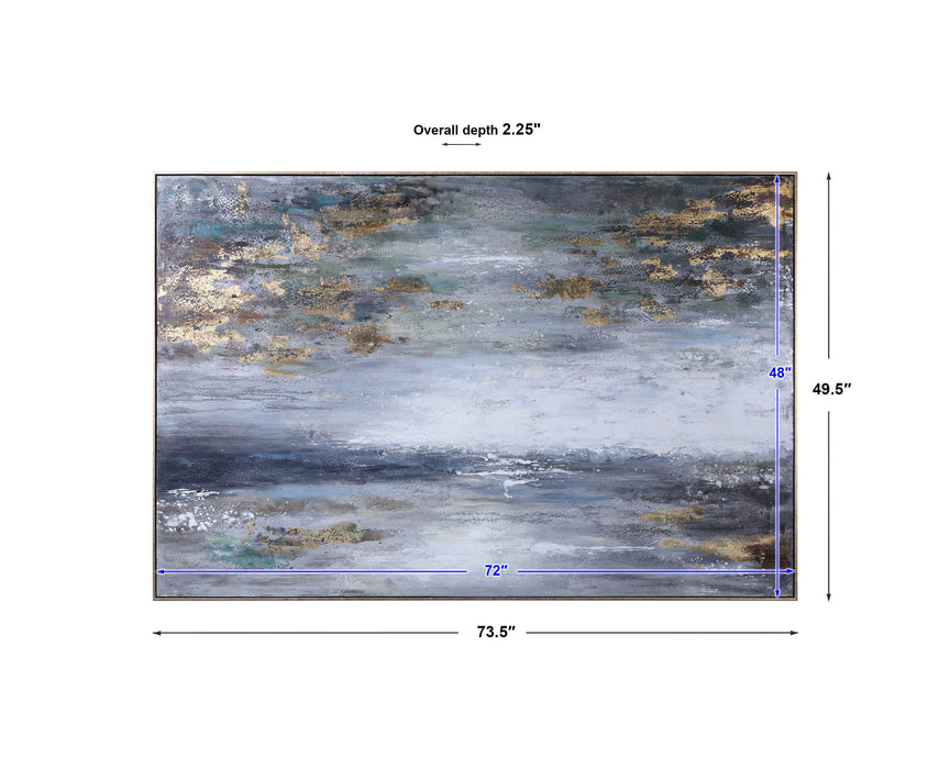 Dawn To Dusk Hand Painted Art Gold-Mirrors/Pictures-Uttermost-Lighting Design Store