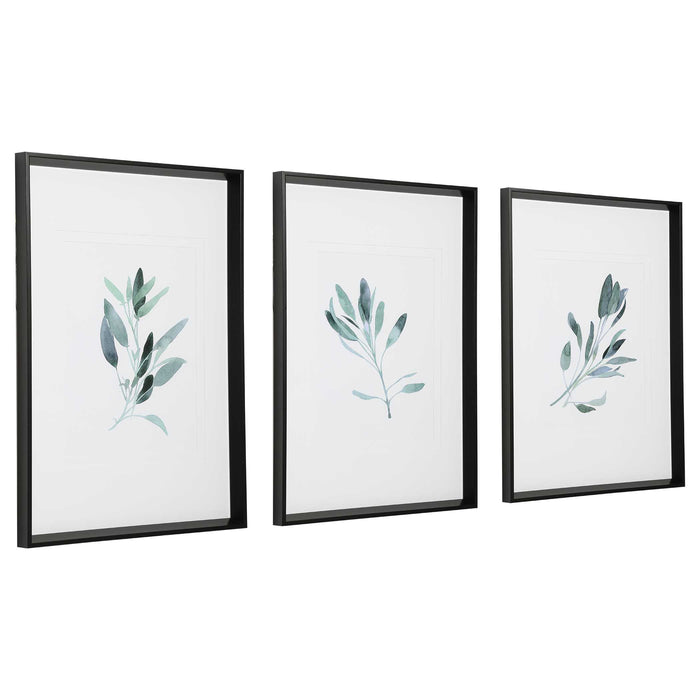 Simple Sage Wall Art Black-Mirrors/Pictures-Uttermost-Lighting Design Store