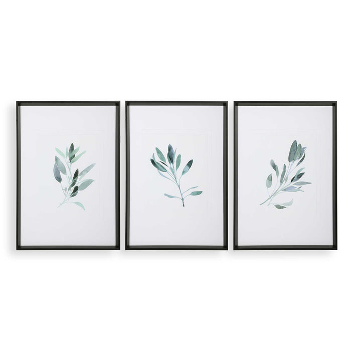 Simple Sage Wall Art Black-Mirrors/Pictures-Uttermost-Lighting Design Store