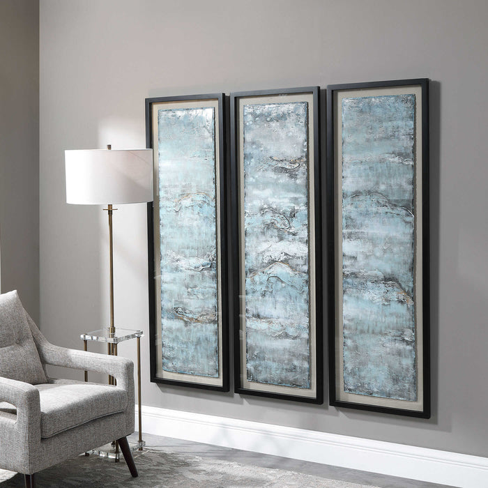 Ocean Swell Wall Art Black-Mirrors/Pictures-Uttermost-Lighting Design Store
