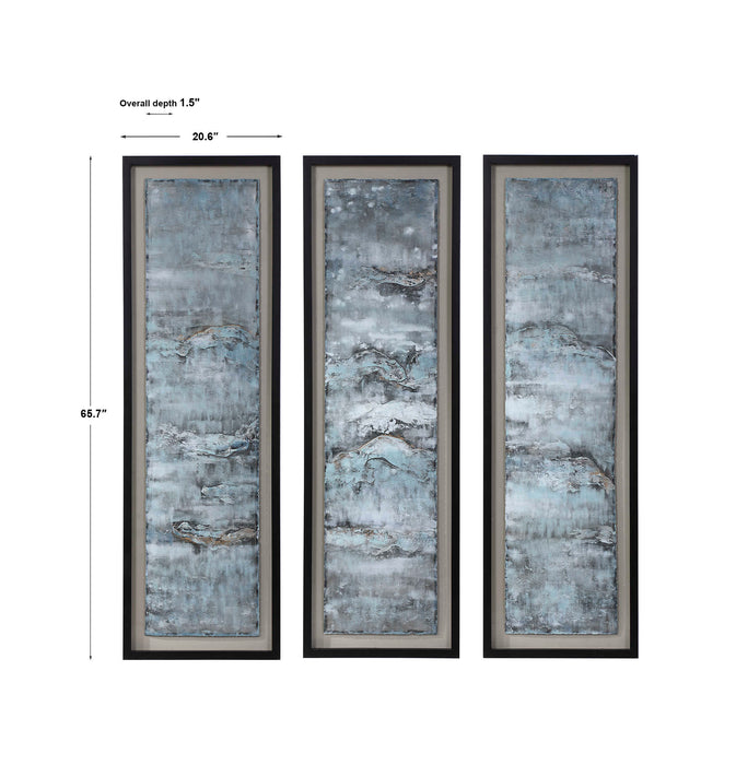 Ocean Swell Wall Art Black-Mirrors/Pictures-Uttermost-Lighting Design Store