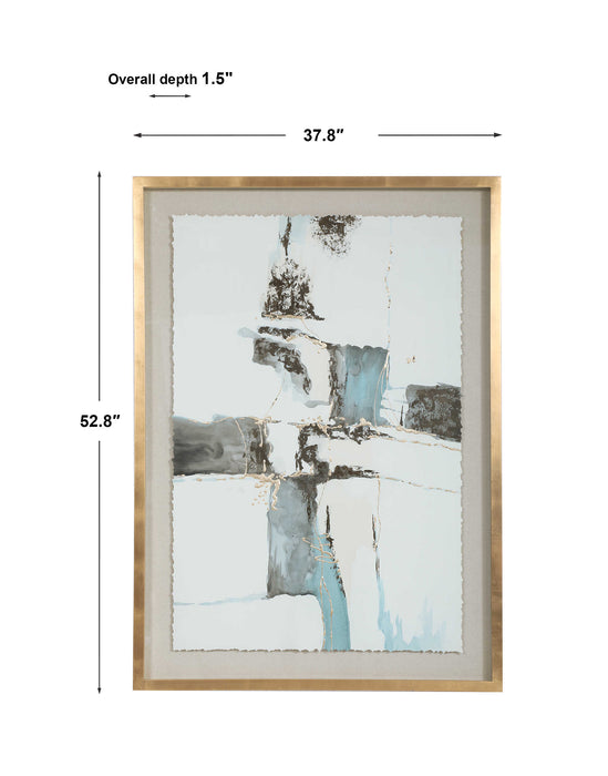 Crosswalk Wall Art Light Gold/champagne-Mirrors/Pictures-Uttermost-Lighting Design Store