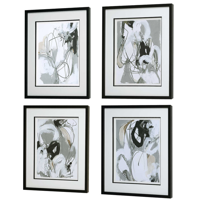 Tangled Threads Framed Prints Black-Mirrors/Pictures-Uttermost-Lighting Design Store