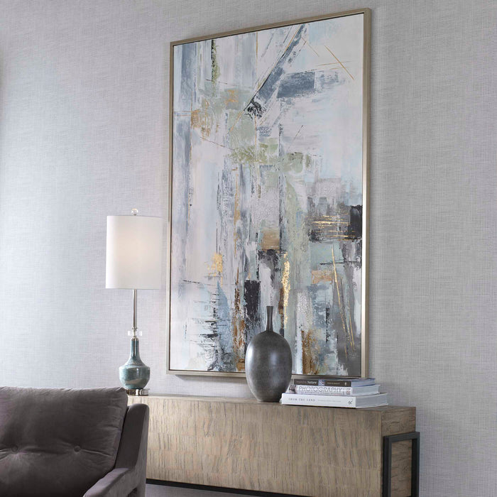 Natural Springs Canvas Art Silver-Mirrors/Pictures-Uttermost-Lighting Design Store