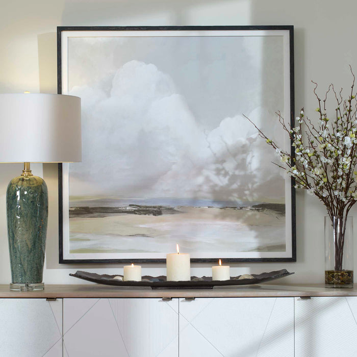 Soft Clouds Print Black-Mirrors/Pictures-Uttermost-Lighting Design Store