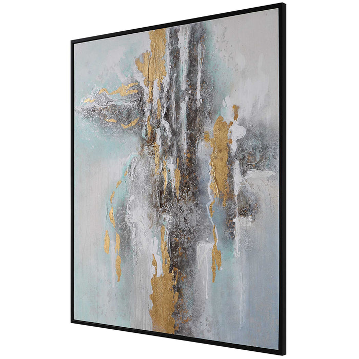 Mountain Mist Hand Painted Canvas Black-Mirrors/Pictures-Uttermost-Lighting Design Store