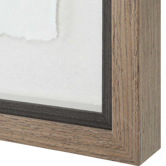 Birds Of A Feather Framed Prints, S/6 Natural Wood Tone-Mirrors/Pictures-Uttermost-Lighting Design Store