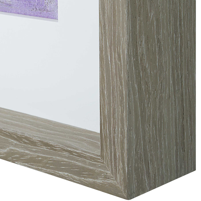 Torrent Framed Print Brushed Light Oak-Mirrors/Pictures-Uttermost-Lighting Design Store