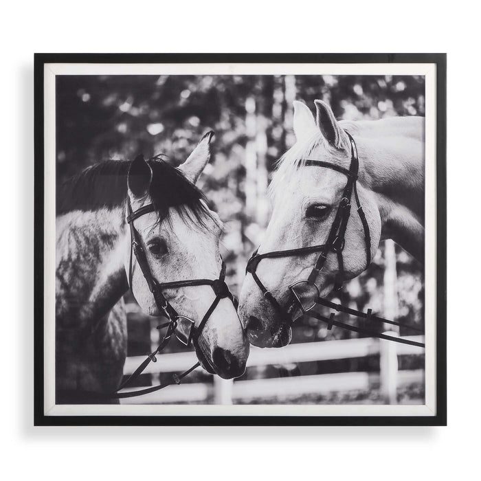 Apple Of My Eye Framed Print Satin Black-Mirrors/Pictures-Uttermost-Lighting Design Store