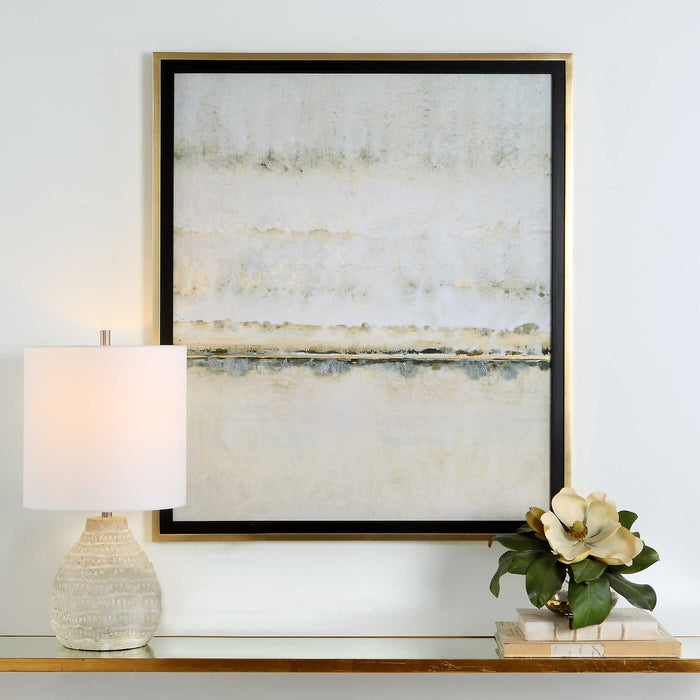 Gilded Horizon Framed Print Antique Gold Leaf-Mirrors/Pictures-Uttermost-Lighting Design Store