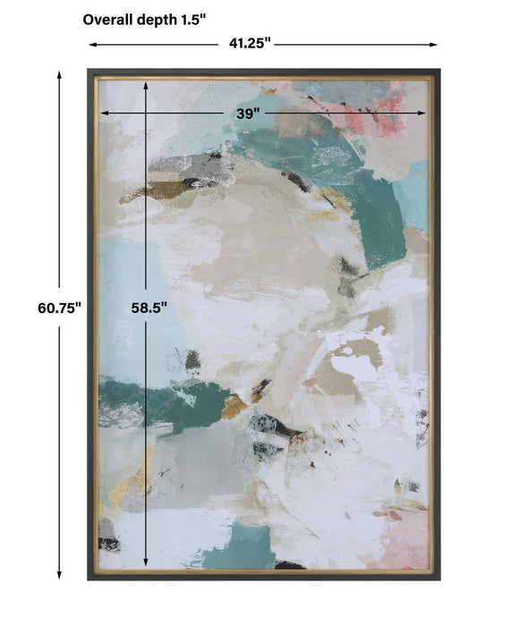 Perfect Storm Framed Print Charcoal Gray-Mirrors/Pictures-Uttermost-Lighting Design Store