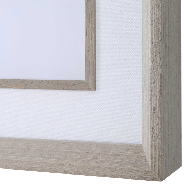 Mist Shapes Wall Art Light Gray Wood-Mirrors/Pictures-Uttermost-Lighting Design Store