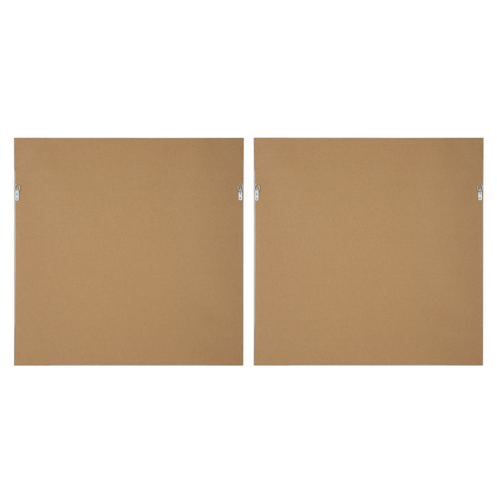 Mist Shapes Wall Art Light Gray Wood-Mirrors/Pictures-Uttermost-Lighting Design Store