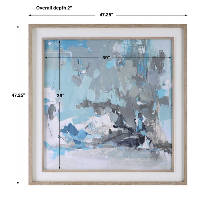 Misty Moonlight Wall Art Pine Wood-Mirrors/Pictures-Uttermost-Lighting Design Store