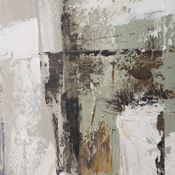 Intuition Wall Art Brushed Silver-Mirrors/Pictures-Uttermost-Lighting Design Store