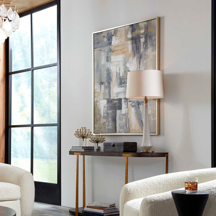 Intuition Wall Art Brushed Silver-Mirrors/Pictures-Uttermost-Lighting Design Store