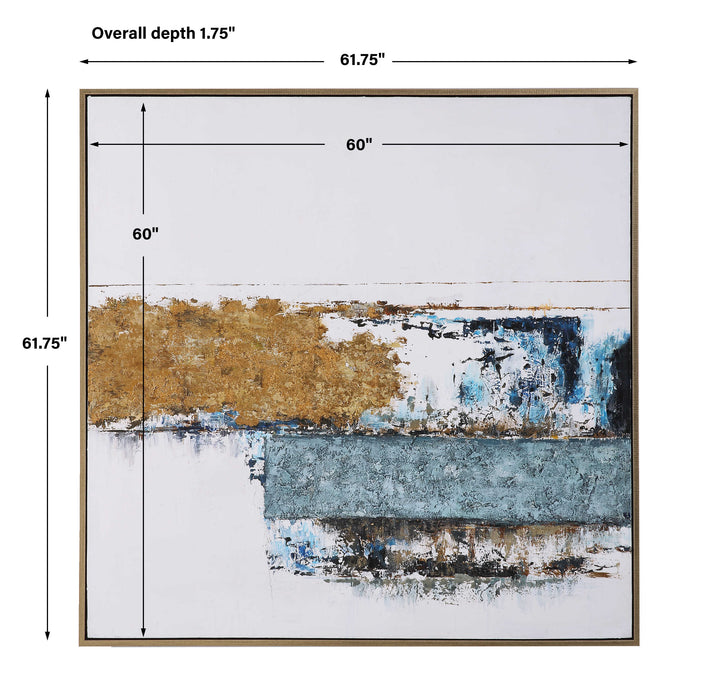 Stacked Against Wall Art Gold-Mirrors/Pictures-Uttermost-Lighting Design Store