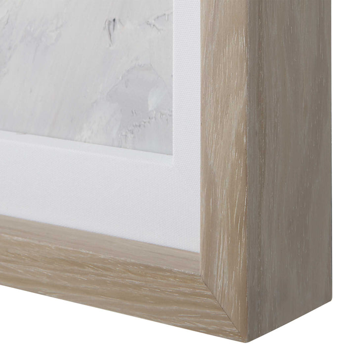 Blue Flowers Print Blue, Gray And Natural-Mirrors/Pictures-Uttermost-Lighting Design Store