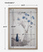 Blue Flowers Print Blue, Gray And Natural-Mirrors/Pictures-Uttermost-Lighting Design Store