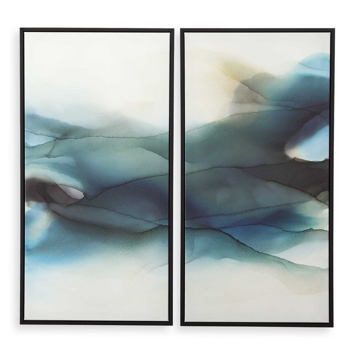 September Desert Wall Art Set/2 Black-Mirrors/Pictures-Uttermost-Lighting Design Store