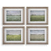 Quiet Meadows Framed Prints, S/4-Uttermost-Lighting Design Store